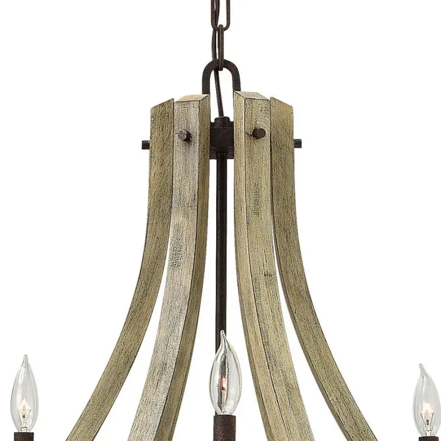Middlefield Large Open Frame Two Tier Chandelier - Image 3