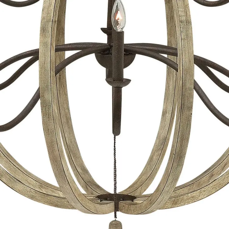 Middlefield Large Open Frame Two Tier Chandelier - Image 3