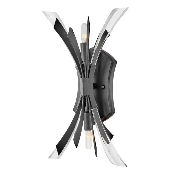 Vida Two Light Wall Sconce in Brushed Graphite - Image 1