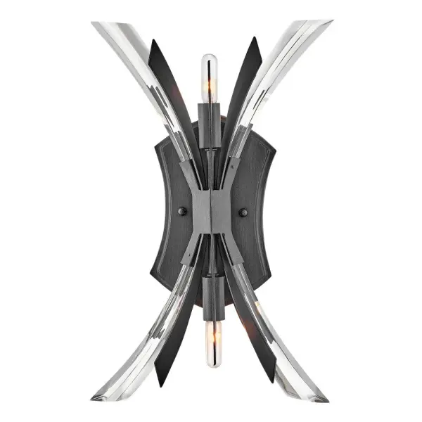Vida Two Light Wall Sconce in Brushed Graphite - Image 3