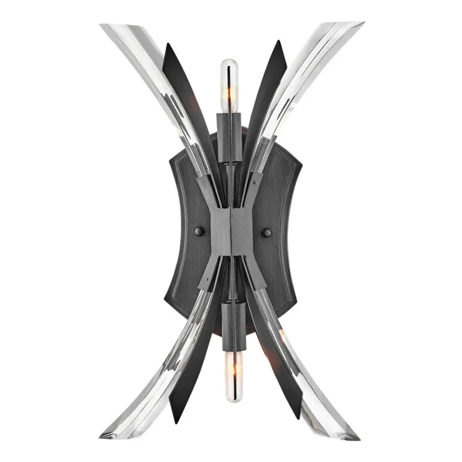 Vida Two Light Wall Sconce in Brushed Graphite - Image 3