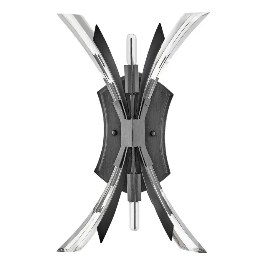 Vida Two Light Wall Sconce in Brushed Graphite - Image 4