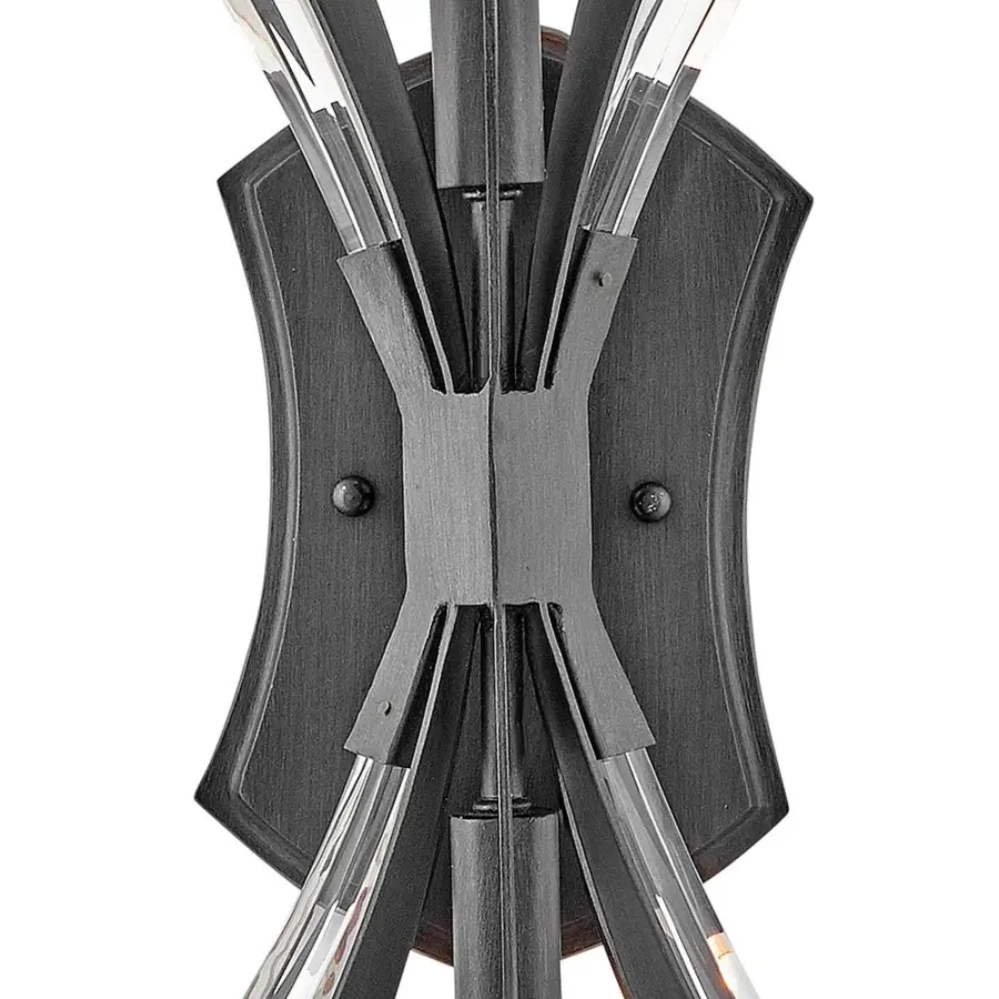 Vida Two Light Wall Sconce in Brushed Graphite - Image 8