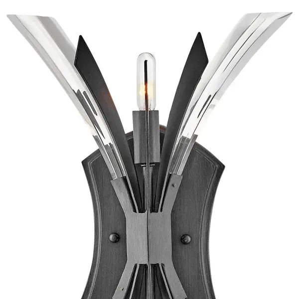 Vida Two Light Wall Sconce in Brushed Graphite - Image 9