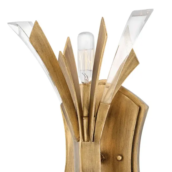 Vida Two Light Wall Sconce in Burnished Gold - Image 3