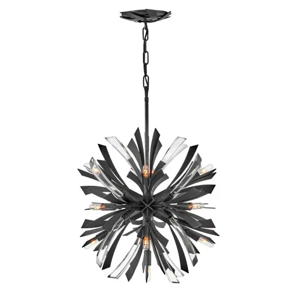 Vida Small Orb Chandelier in Brushed Graphite - Image 1