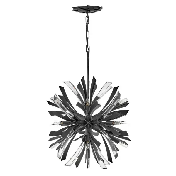 Vida Small Orb Chandelier in Brushed Graphite - Image 3