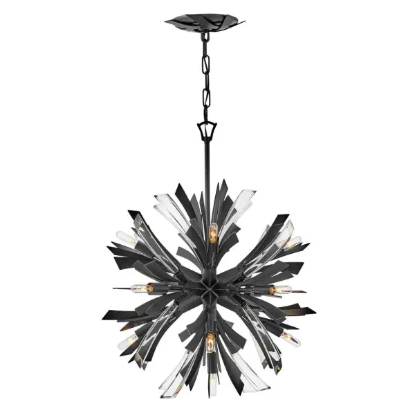 Vida Small Orb Chandelier in Brushed Graphite - Image 4