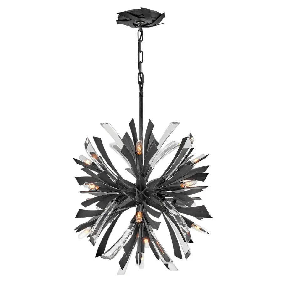 Vida Small Orb Chandelier in Brushed Graphite - Image 5