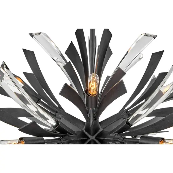 Vida Small Orb Chandelier in Brushed Graphite - Image 6