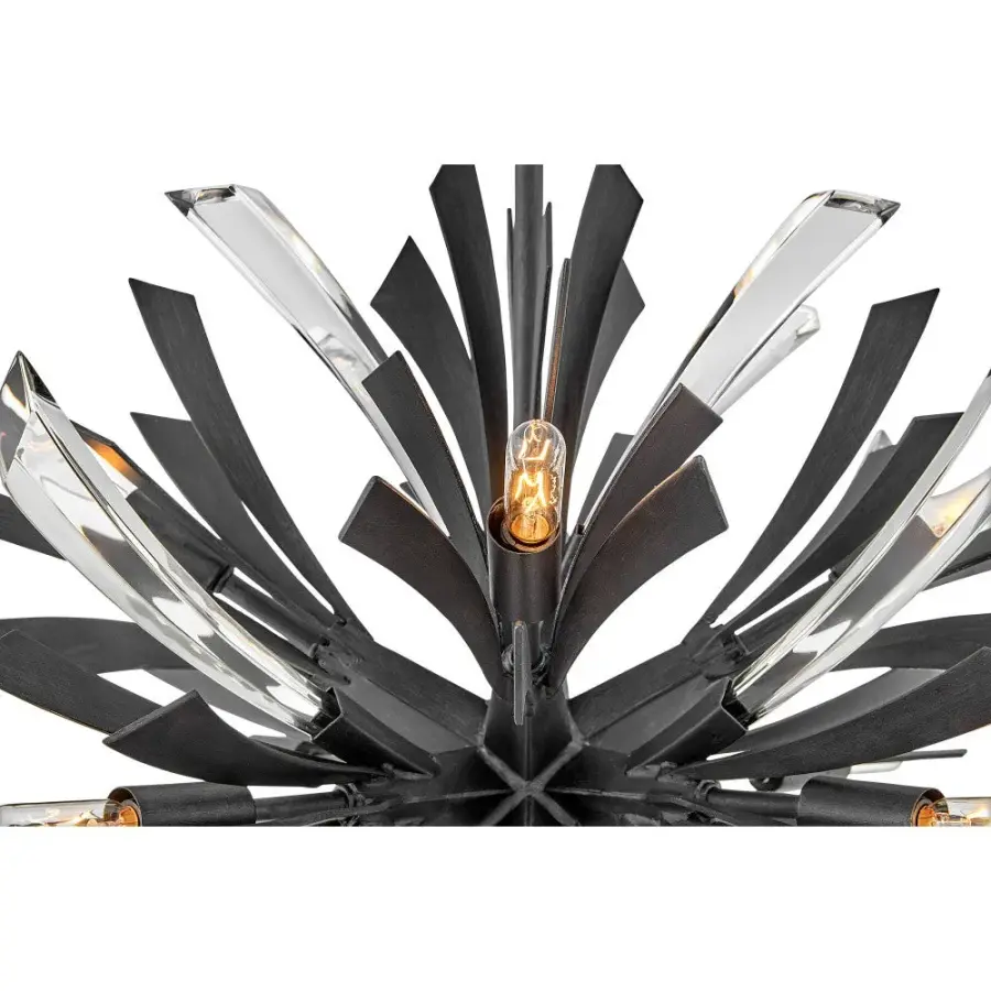 Vida Small Orb Chandelier in Brushed Graphite - Image 6