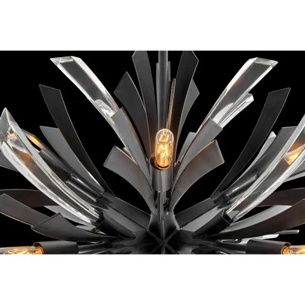 Vida Small Orb Chandelier in Brushed Graphite - Image 7