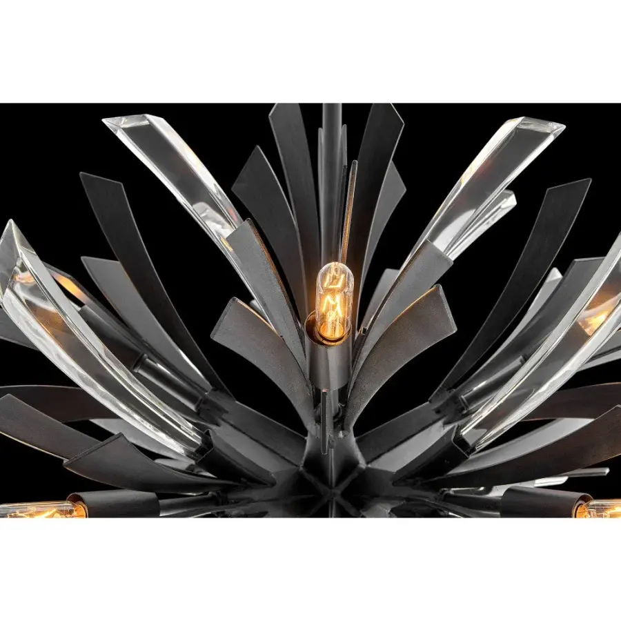 Vida Small Orb Chandelier in Brushed Graphite - Image 7