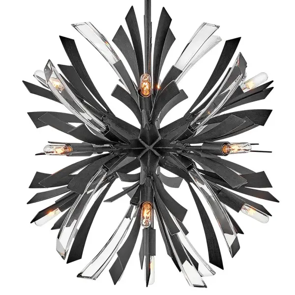 Vida Small Orb Chandelier in Brushed Graphite - Image 8