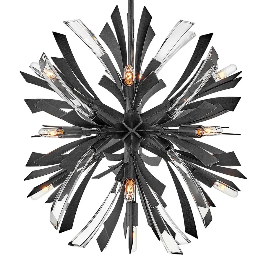 Vida Small Orb Chandelier in Brushed Graphite - Image 8