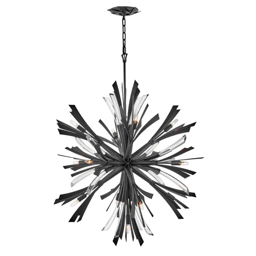 Vida Small Orb Chandelier in Brushed Graphite - Image 1