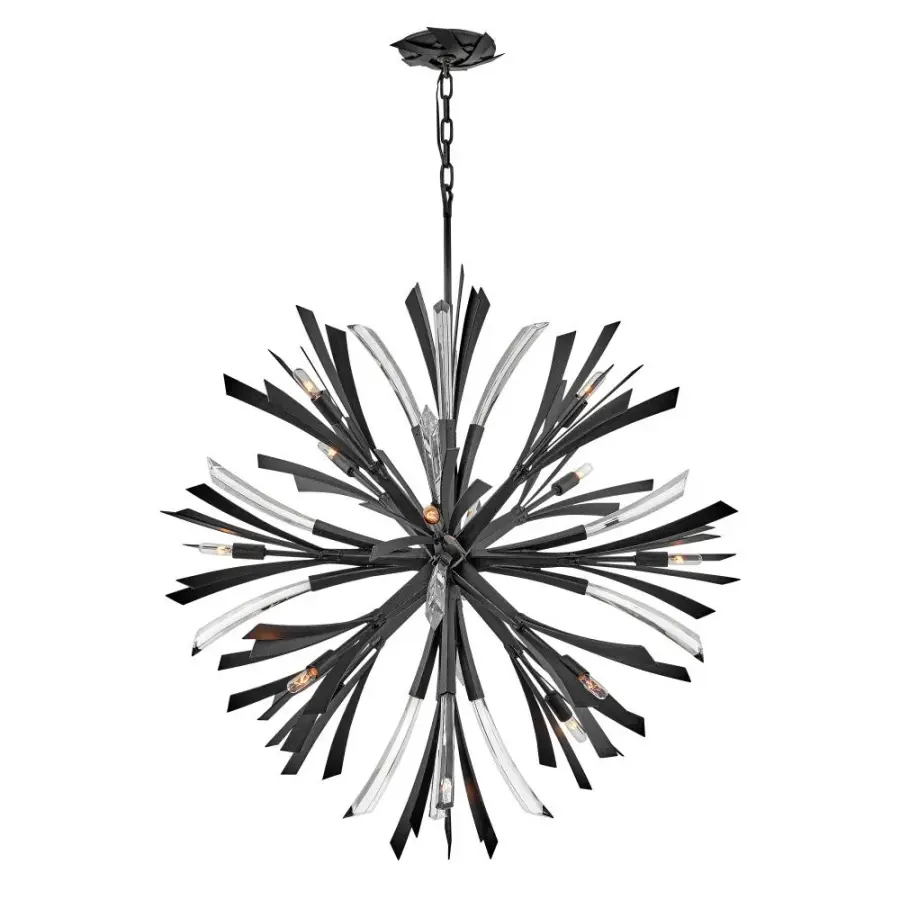 Vida Small Orb Chandelier in Brushed Graphite - Image 2