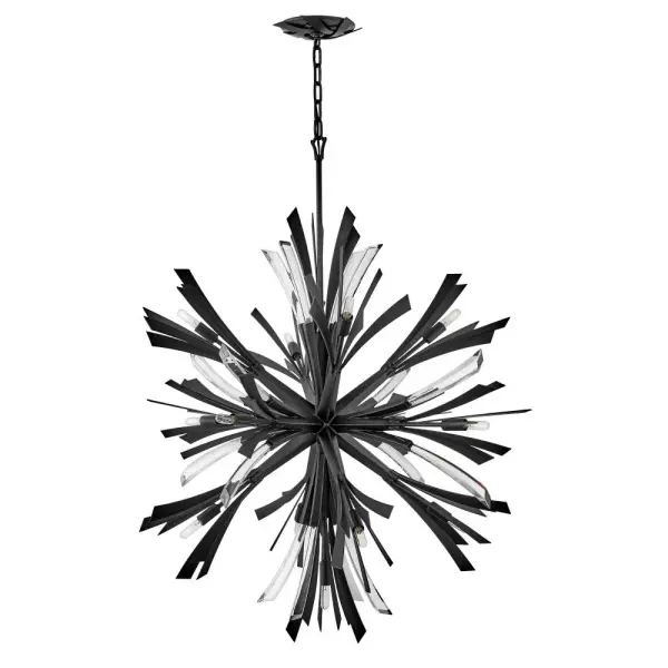 Vida Small Orb Chandelier in Brushed Graphite - Image 3