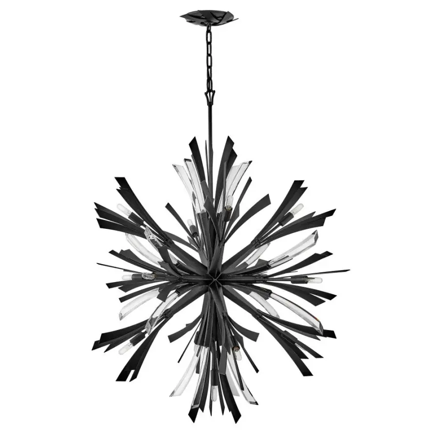 Vida Small Orb Chandelier in Brushed Graphite - Image 3