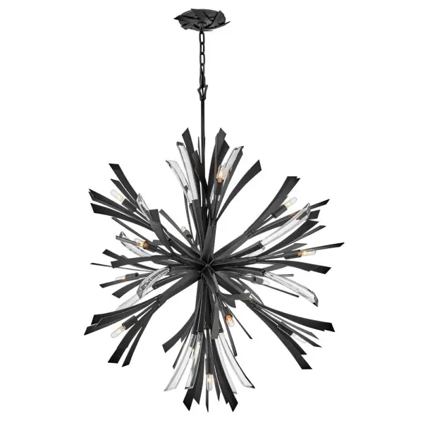 Vida Small Orb Chandelier in Brushed Graphite - Image 4
