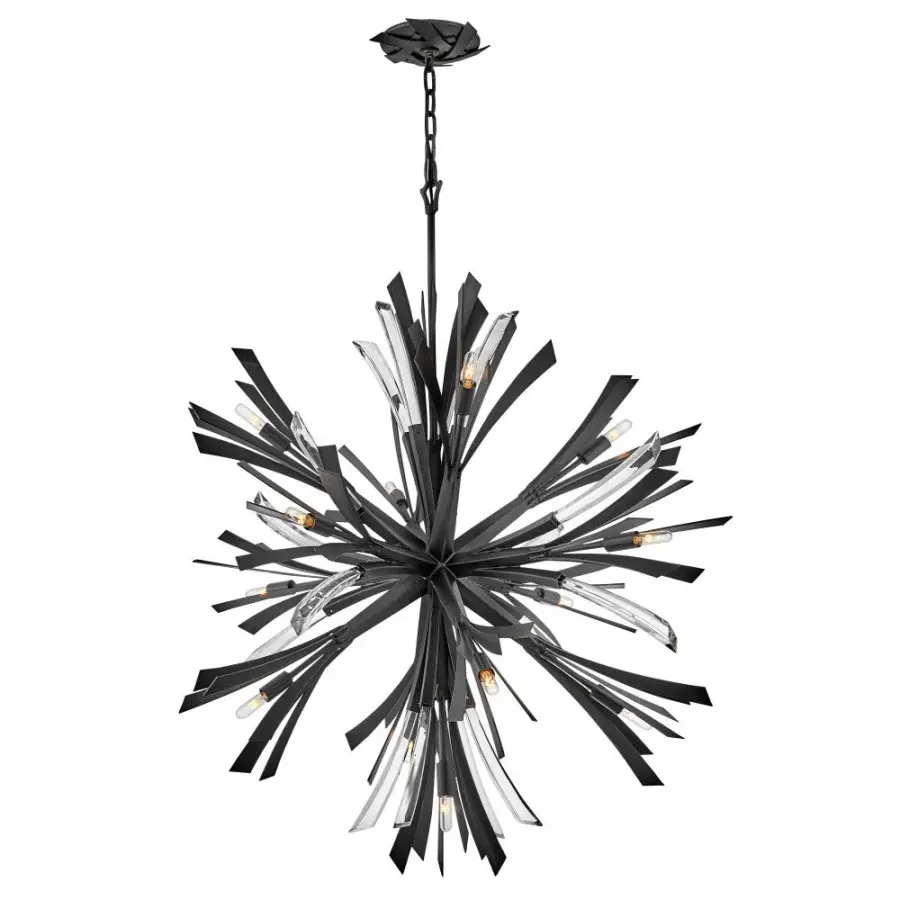 Vida Small Orb Chandelier in Brushed Graphite - Image 4