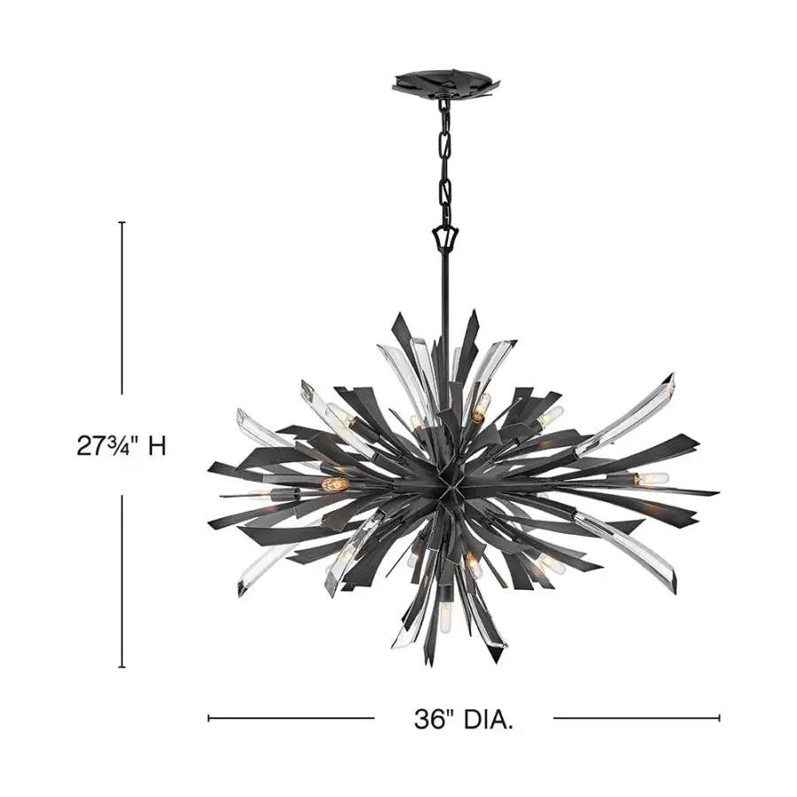 Vida Large Single Tier Chandelier - Image 2