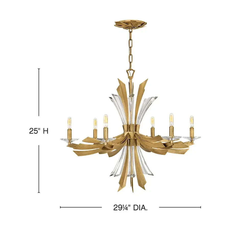 Vida Medium Single Tier Chandelier - Image 2