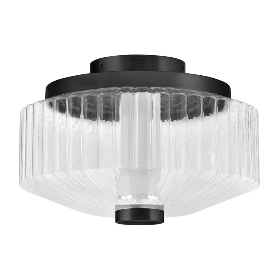Reign Small LED Flush Mount in Black - Image 3