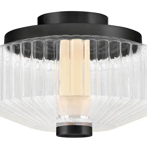 Reign Small LED Flush Mount in Black - Image 5
