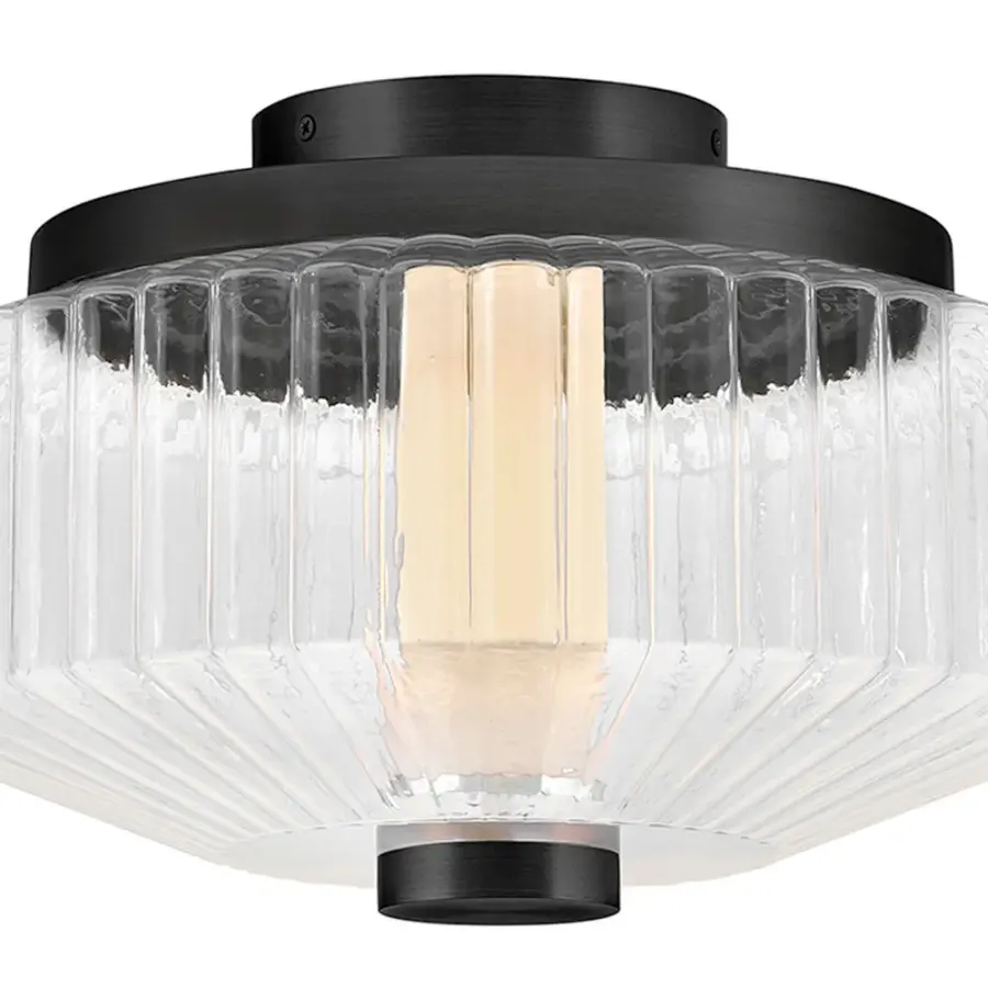 Reign Small LED Flush Mount in Black - Image 5