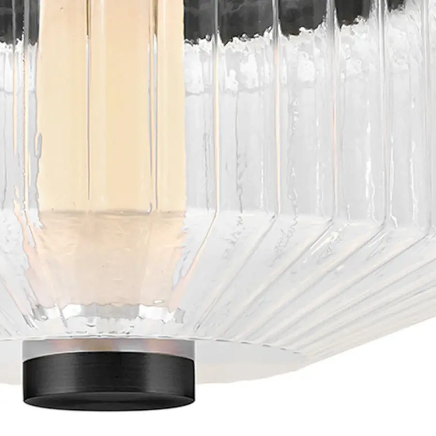 Reign Small LED Flush Mount in Black - Image 6