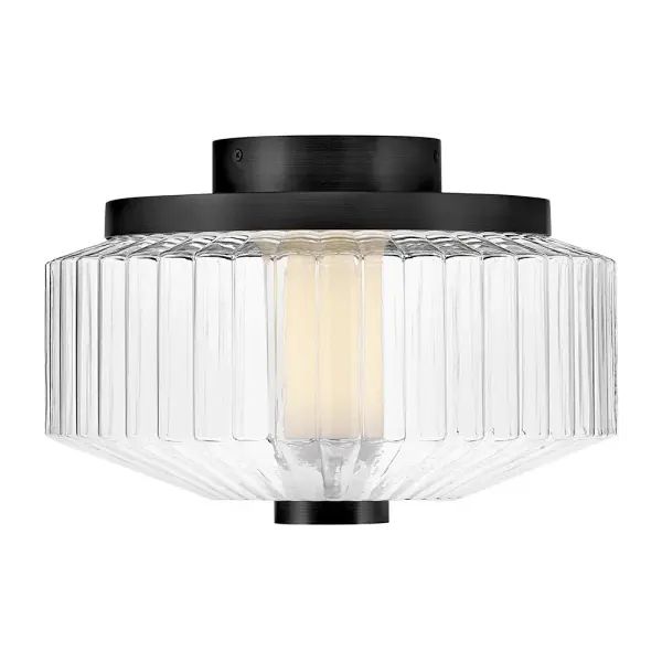Reign Small LED Flush Mount in Black - Image 7