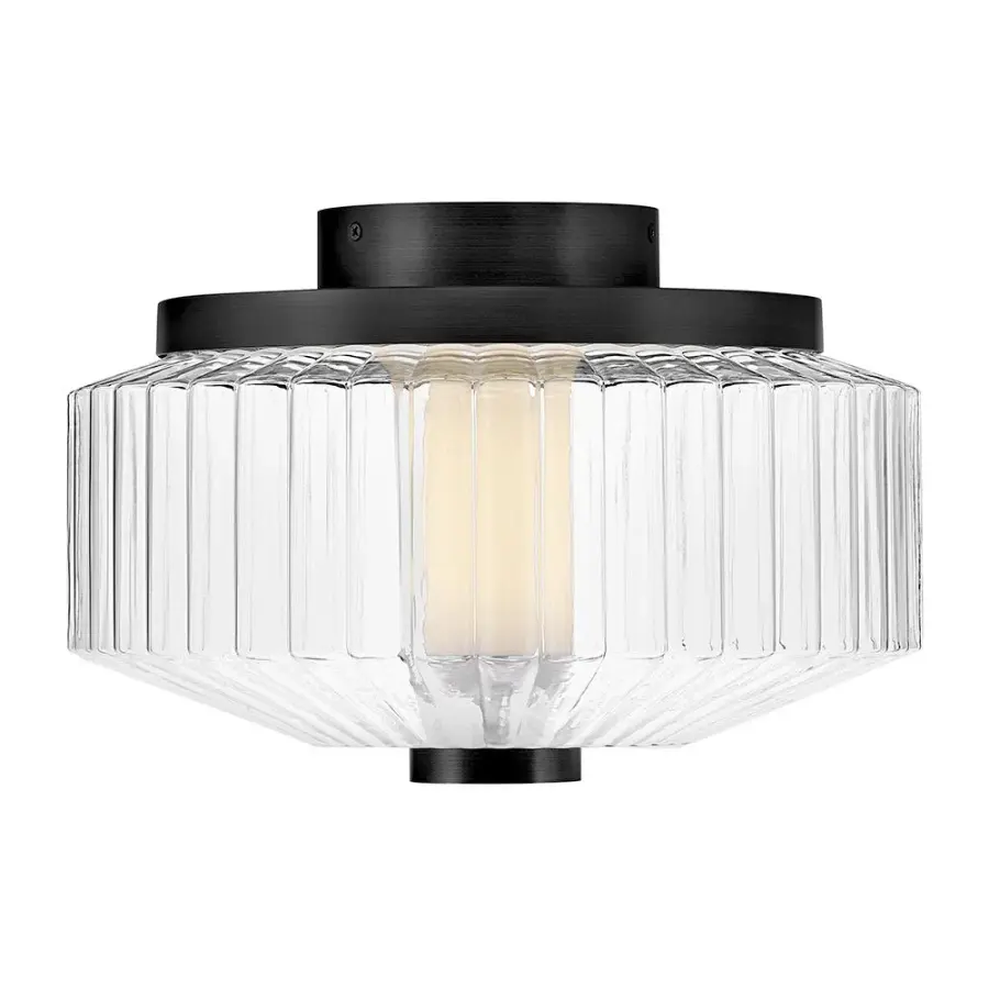 Reign Small LED Flush Mount in Black - Image 7