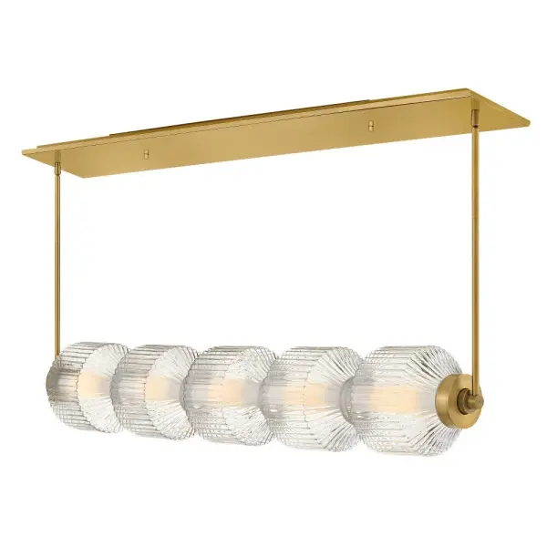 Reign Medium Five Light LED Linear Chandelier - Image 1