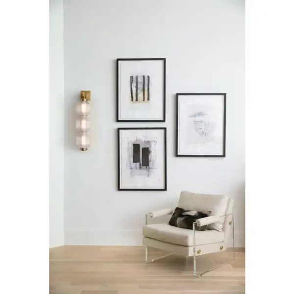 Reign Small LED Convertible Pendant in Lacquered Brass - Image 13