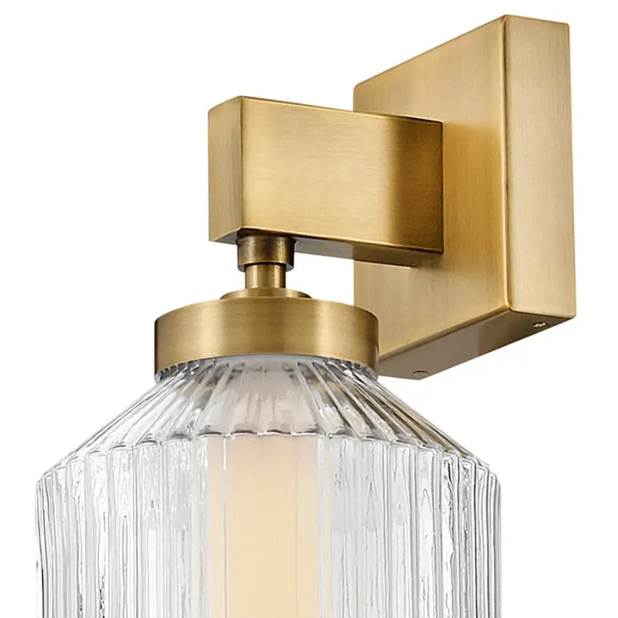 Reign Small LED Convertible Pendant in Lacquered Brass - Image 5