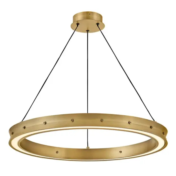 Althea Medium Chandelier in Lacquered Brass - Image 1