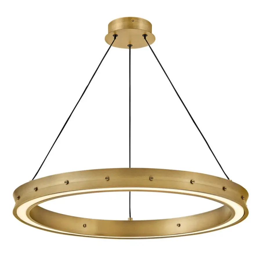 Althea Medium Chandelier in Lacquered Brass - Image 1