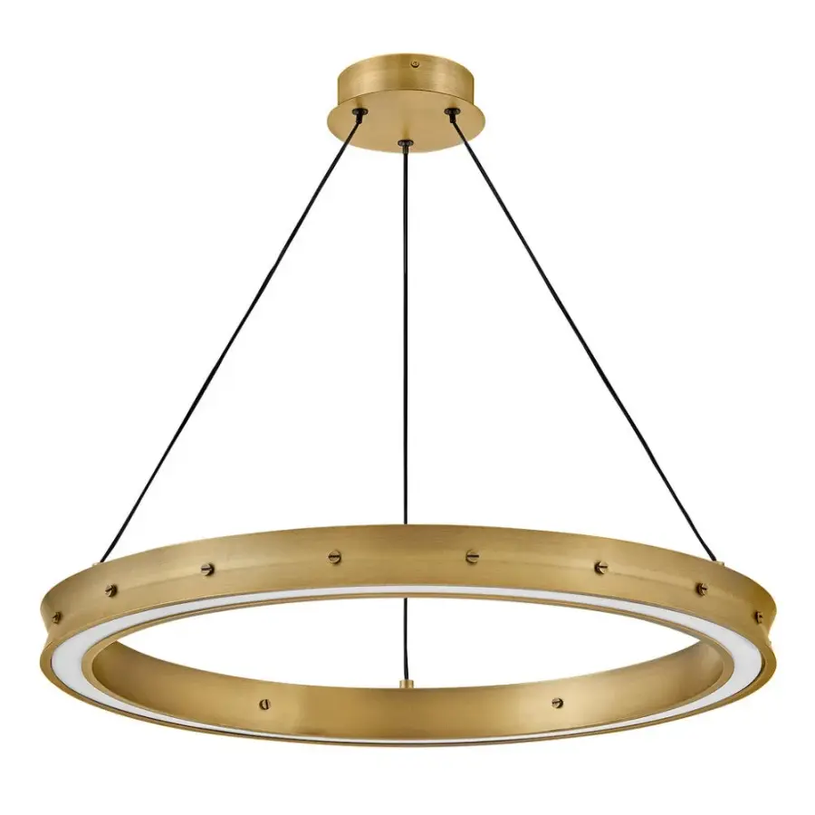 Althea Medium Chandelier in Lacquered Brass - Image 3