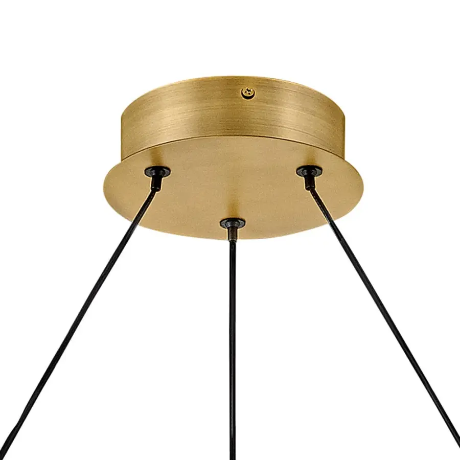 Althea Medium Chandelier in Lacquered Brass - Image 7