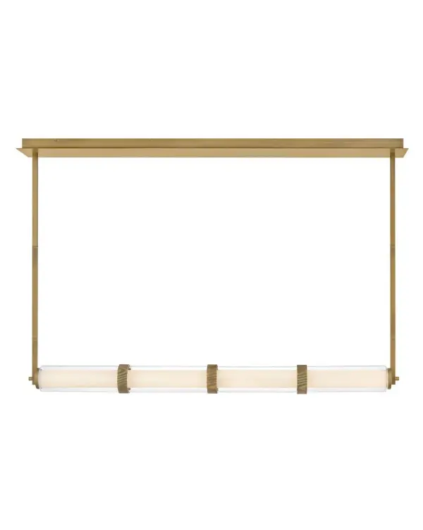 Sophisticated Linear Pendant with Glamorous Glass Detailing - Image 4