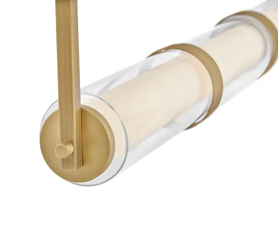 Sophisticated Linear Pendant with Glamorous Glass Detailing - Image 6