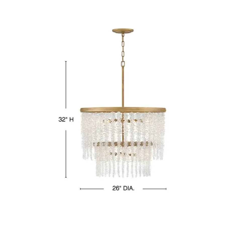 Rubina Medium Convertible Crystal Chandelier - Image 2