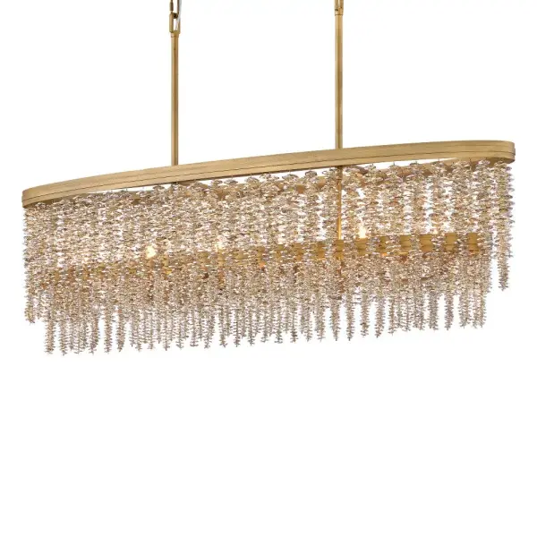 Rubina Six Light Linear Crystal Chandelier - Image 5