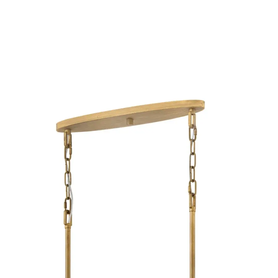 Rubina Six Light Linear Crystal Chandelier - Image 6
