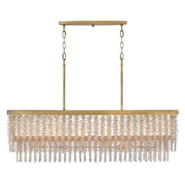 Rubina Six Light Linear Crystal Chandelier - Image 7