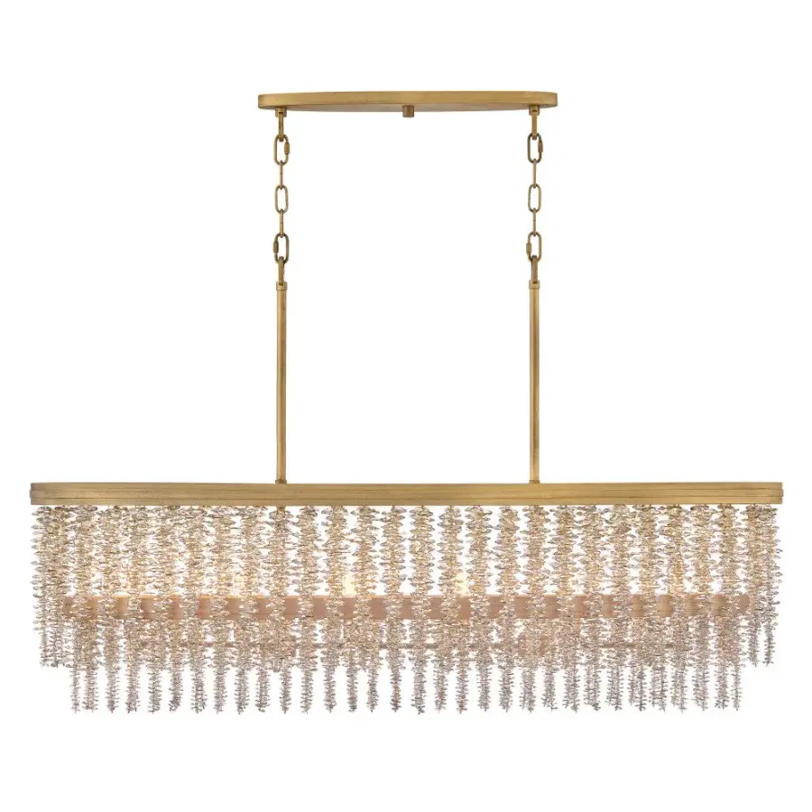 Rubina Six Light Linear Crystal Chandelier - Image 7