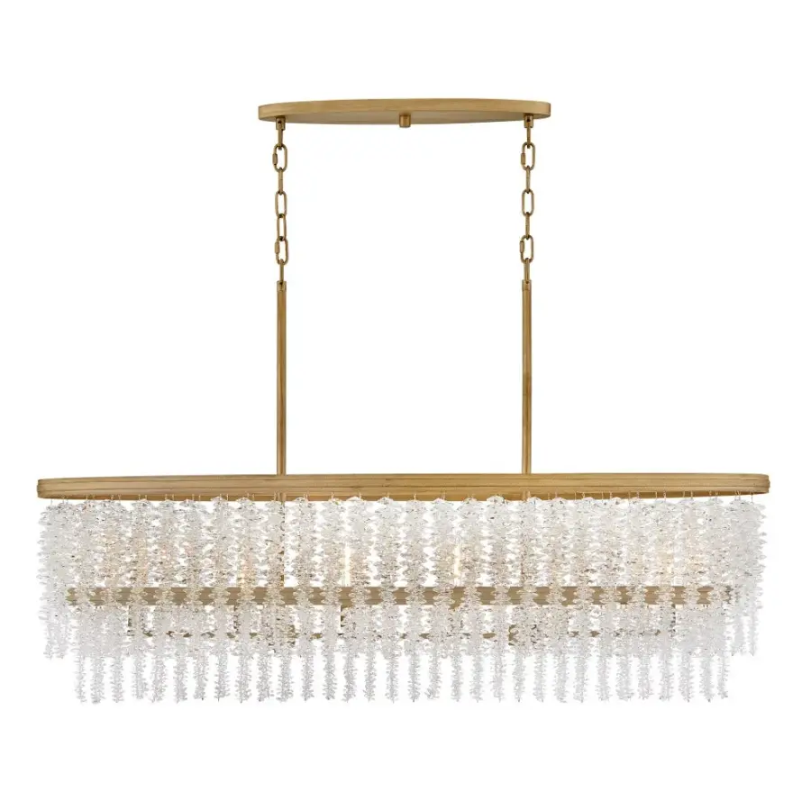 Rubina Six Light Linear Crystal Chandelier - Image 5