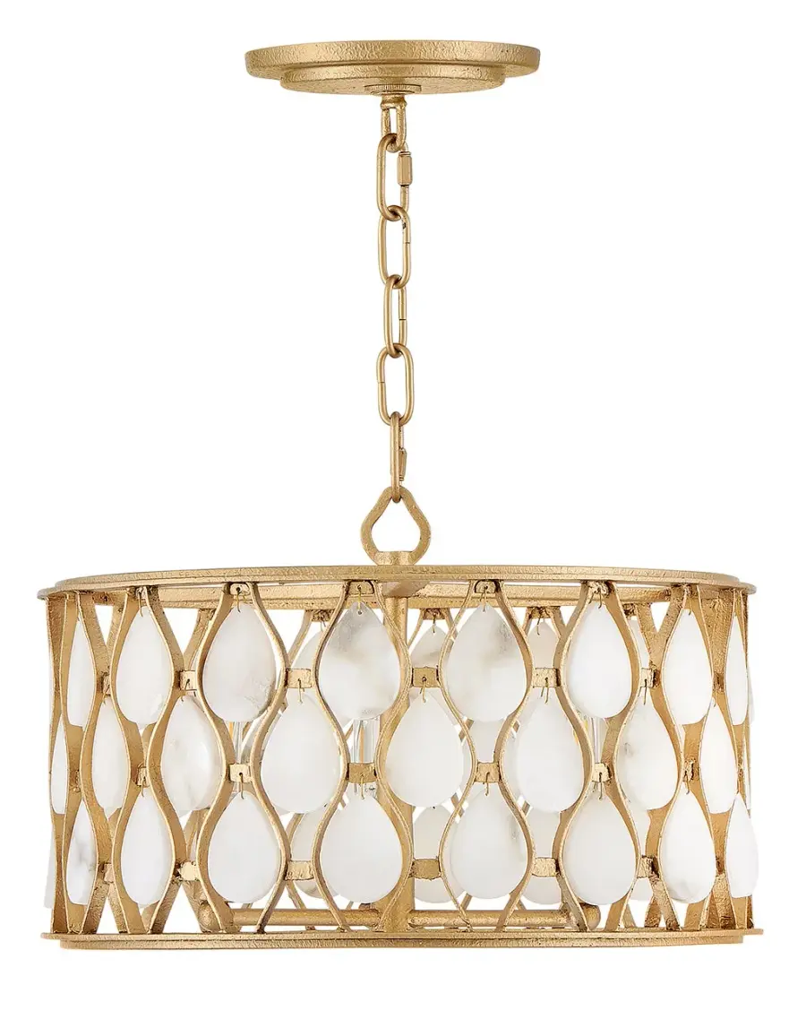 Estie Medium Convertible Semi-Flush Mount in Piastra Gold - Image 4