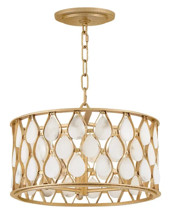 Estie Medium Convertible Semi-Flush Mount in Piastra Gold - Image 5